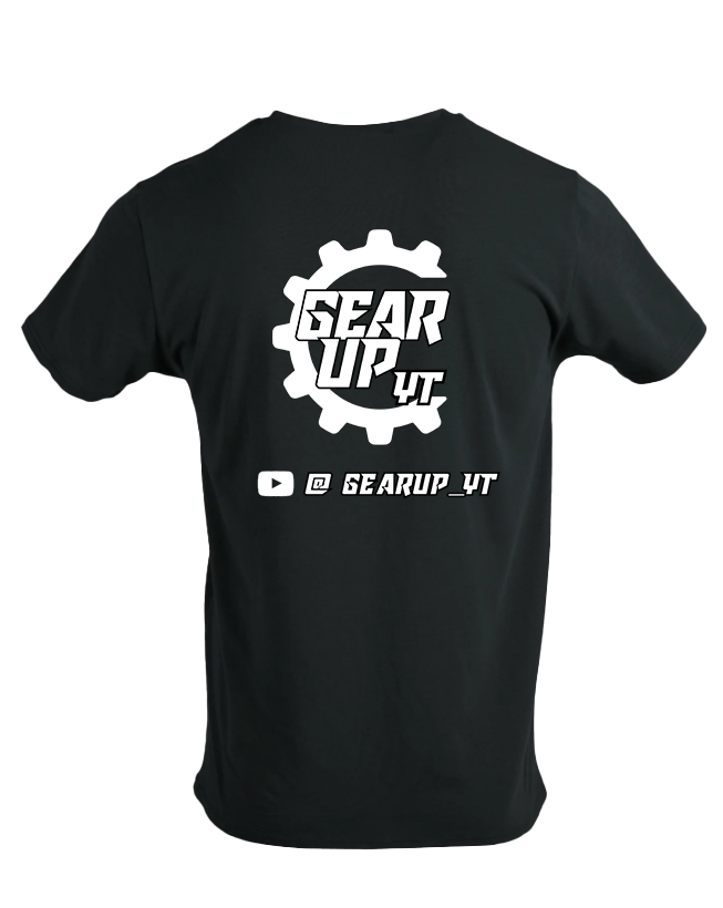 gear up clothing Supporter T-Shirts- Logo Black & White – GearUp YT